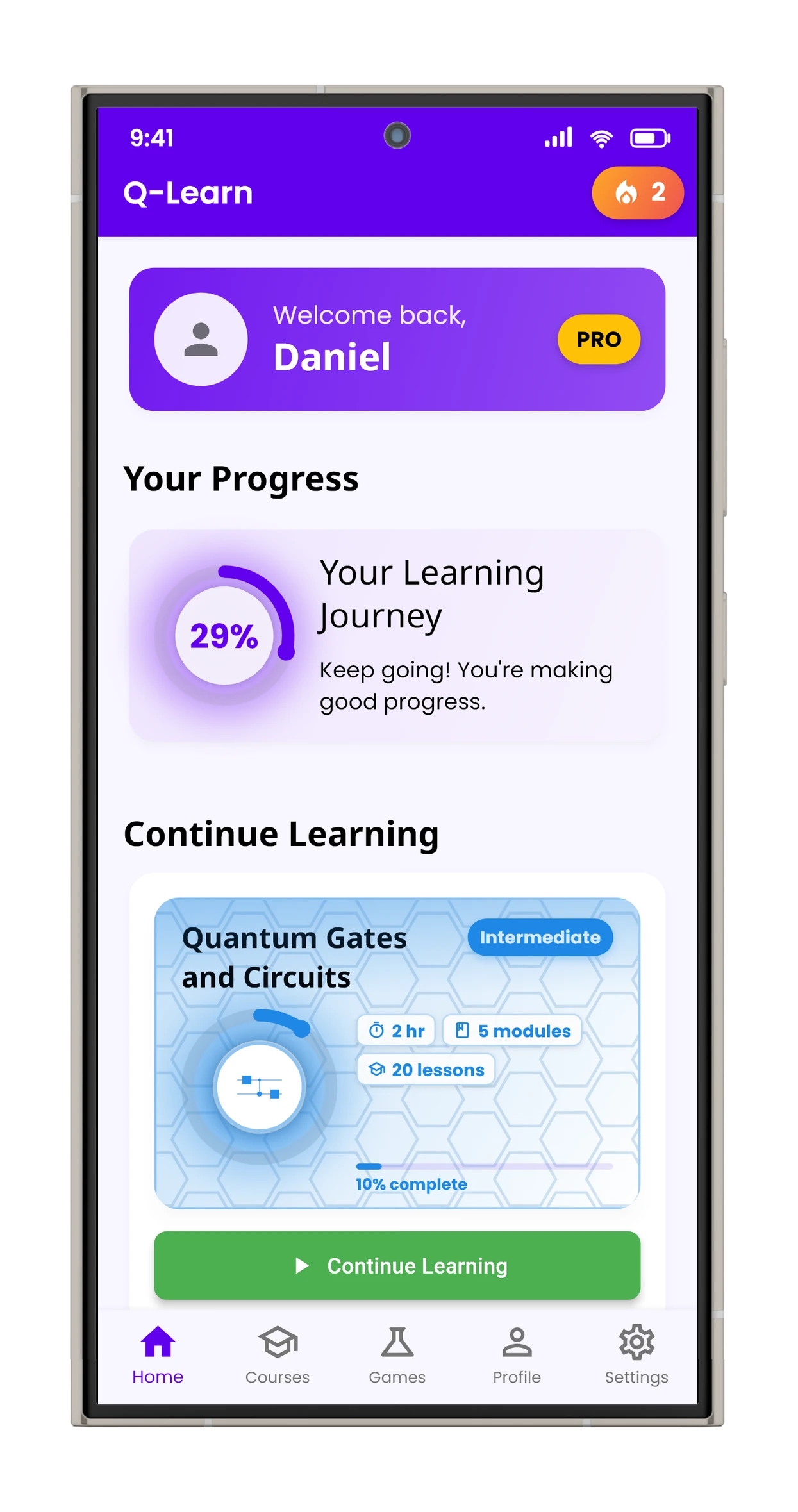 Q-Learn dashboard